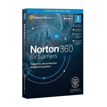 Norton 360 for Gamers – 1-Year / 3-Devices – Global