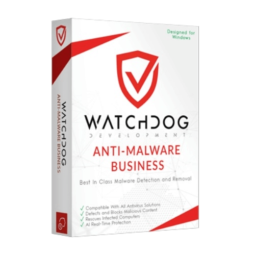 Watchdog Anti-Malware Business – 3-Year / 100-499 Workstations