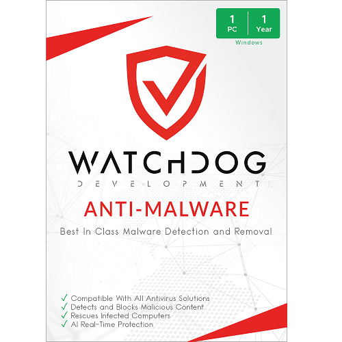 Watchdog Anti-Malware – 1-Year / 1-PC – TECH BENCH